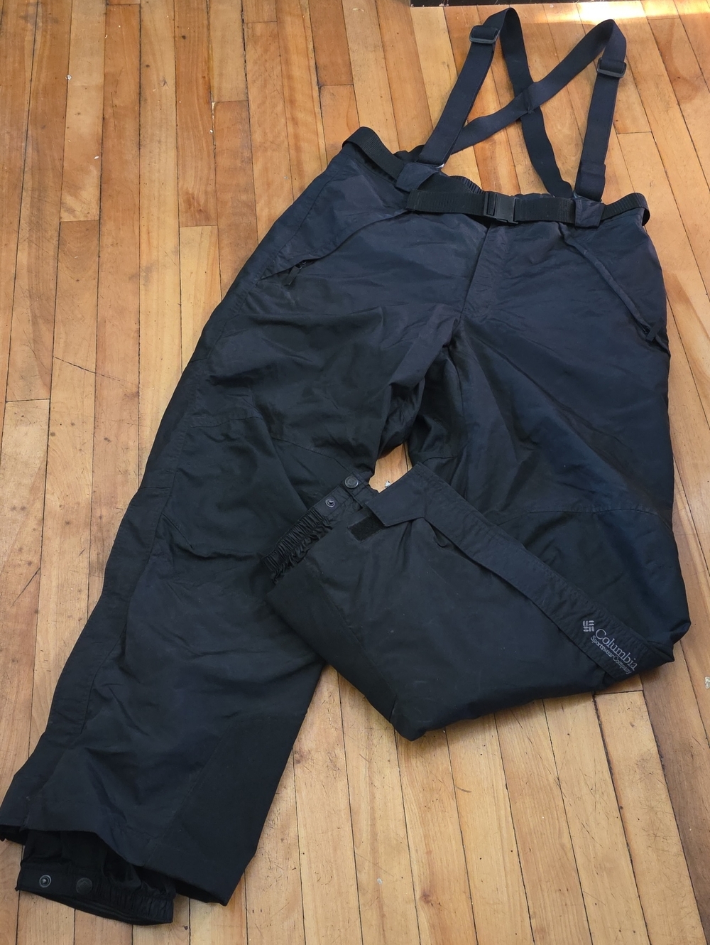 Vintage Columbia Men's  Insulated Ski Snowboard Snowpant - BLACK XL ( Like NEW)